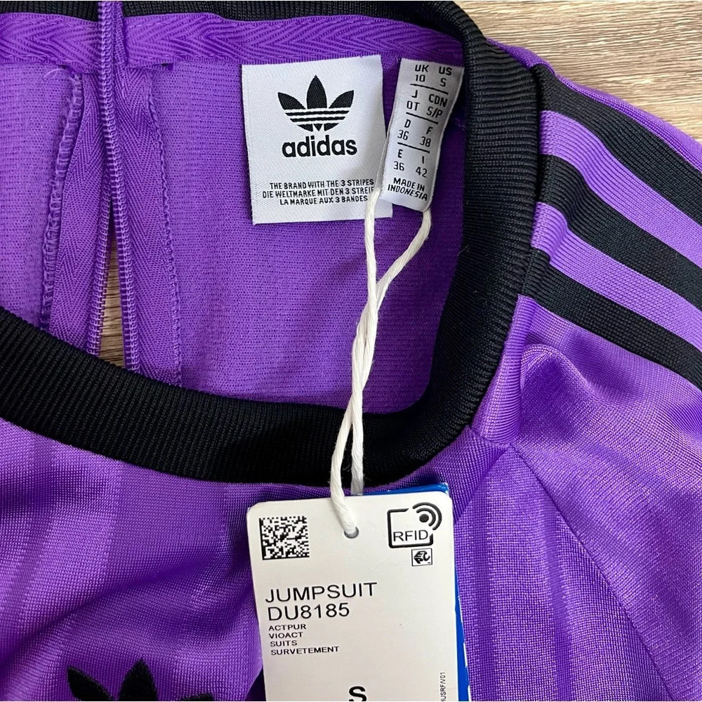 Adidas NWT Original Purple Romper/Jumpsuit - Size S - Picture 5 of 7